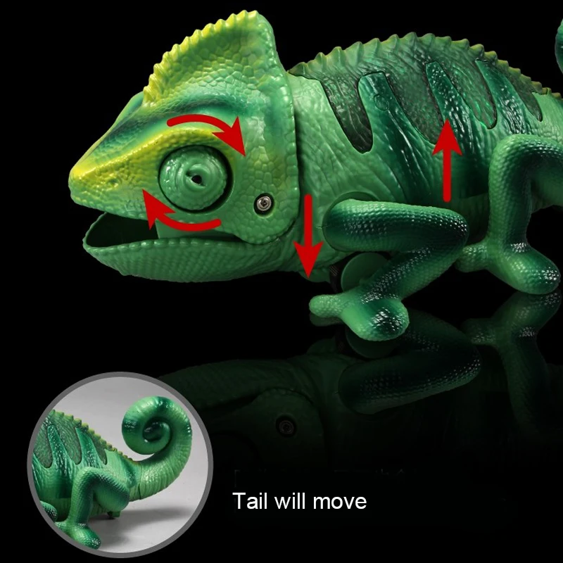 RC Animals Toys Chameleon Lizard  Intelligent  Dinosaur Toy Remote Control Toy Electronic Model Reptile Robot for Kid Gifts