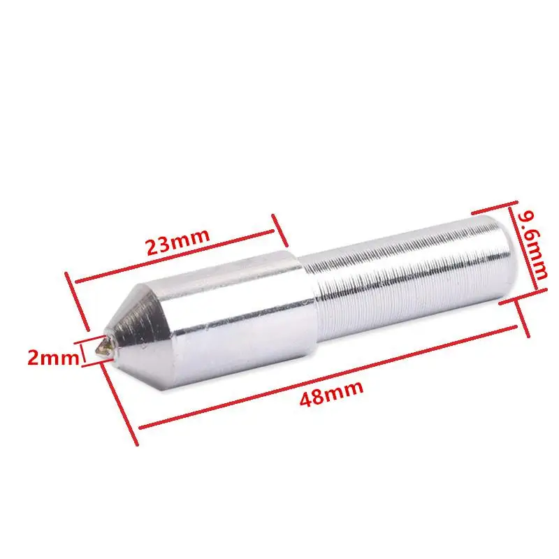 Diamant Natürliche Dresser Stift Quadratischen Kopf Schneider Für Schleifen Disc Rad Dressing Für Holz Arbeits Großhandel Silber Ton Werkzeuge