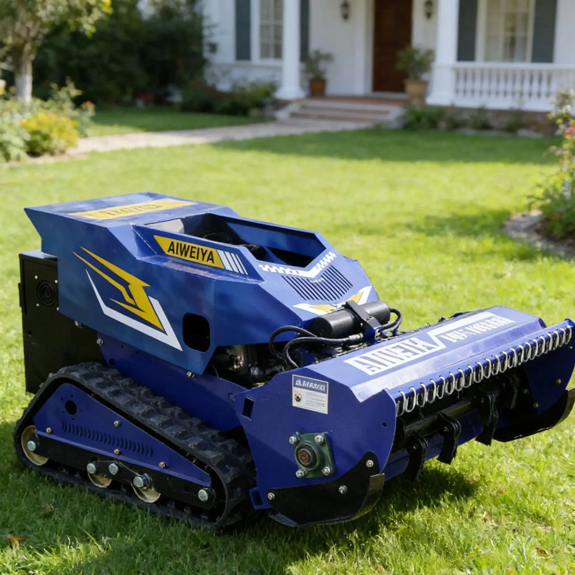 

Customized Multi Scene RC Lawn Mower Full Area Coverage Ideal For Garden Villa Orchard Farm Various Lawn Types Trimming