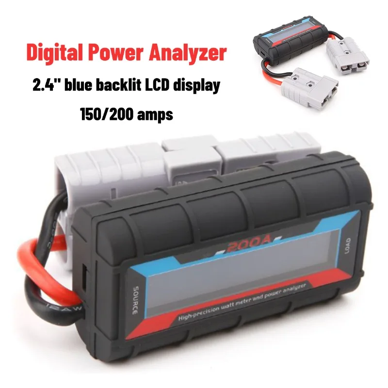 

150A/200A Watt Meter Voltage Amp Meter Power Analyzer Performance Monitor With LCD Screen Voltage Battery Power Analyzer