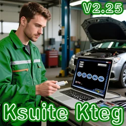 EU Online Version Ksuite 2.25 work with K T A G V7.020 software for Cars/Trucks/Bikes/Tractros optimized running speed improved