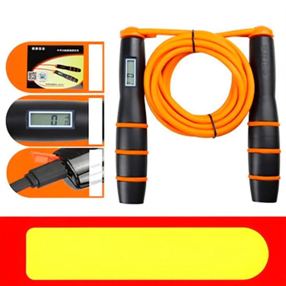 Adjustable Steel Wire Jump Rope For Fitness Speed Skipping Exercise Training Equipment Counting Tool For School Exam