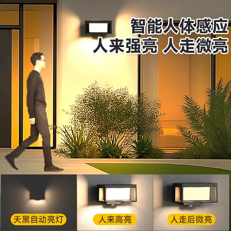 Solar Outdoor Wall Light for Home, Garden, and Fence – Decorative Ambient Wash Light