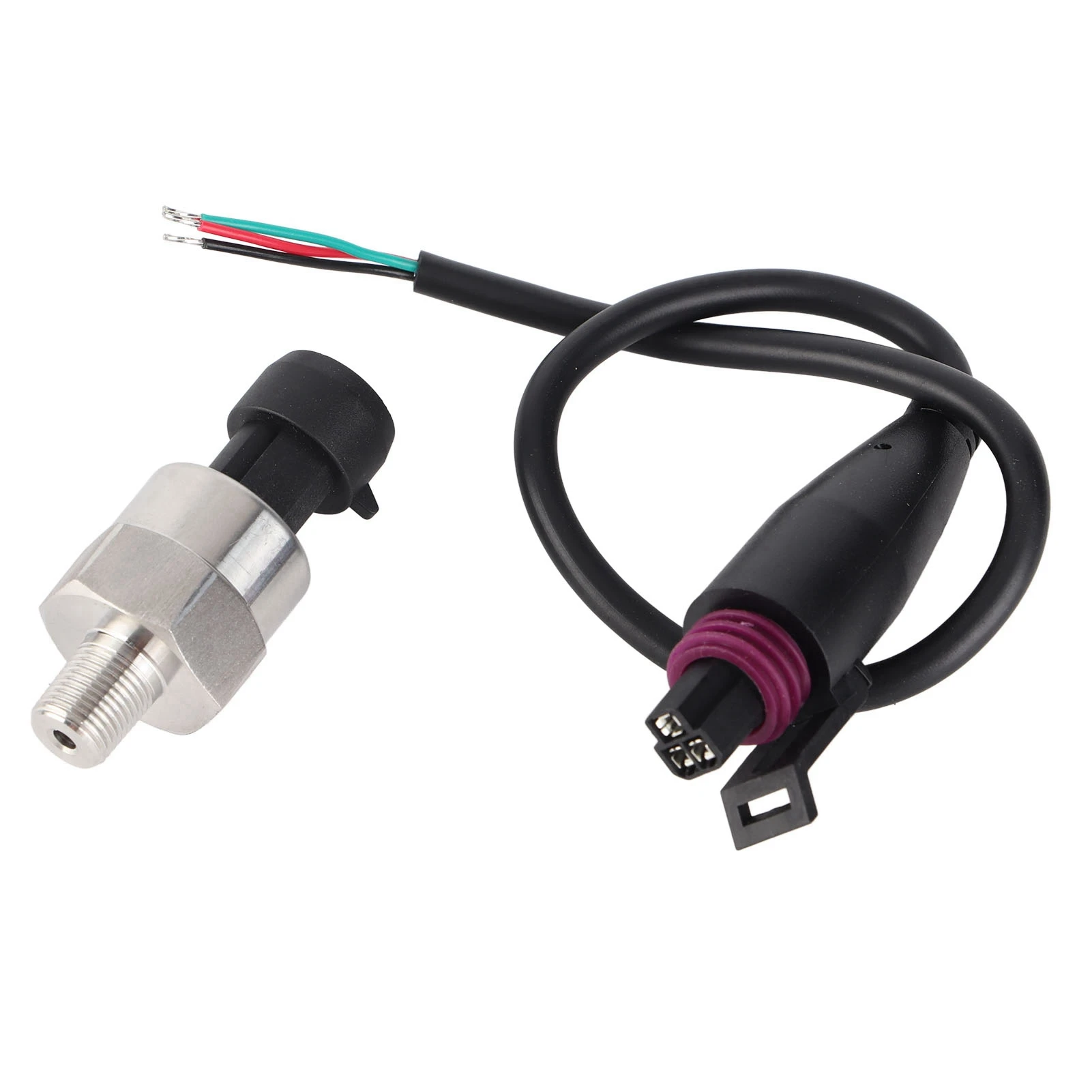Portable Pressure Gauge Transducer 1/8NPT Thread Stainless Steel Pressure Transducer Sender Sensor for Oil Fuel Air Water