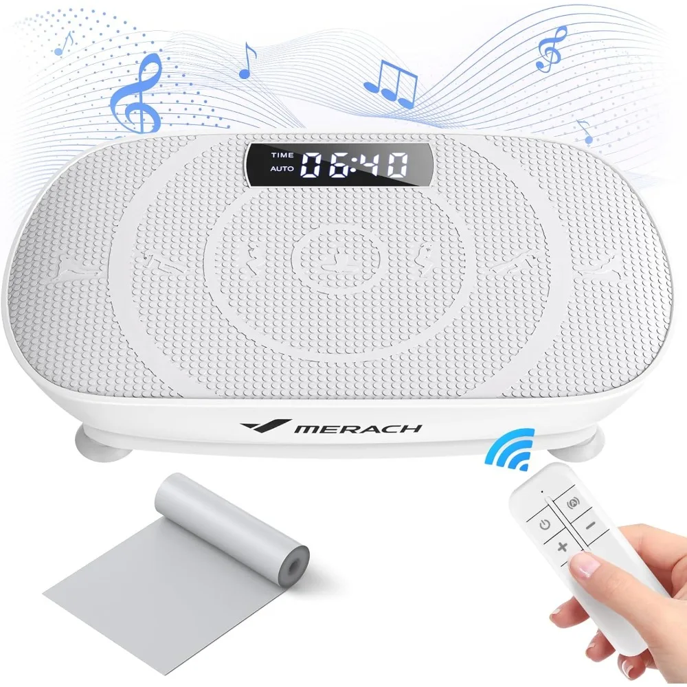 

Vibration Plate Exercise Machine, Whole Body Workout Equipment for Women, Bluetooth and Silicone Pedal, Vibration Plate