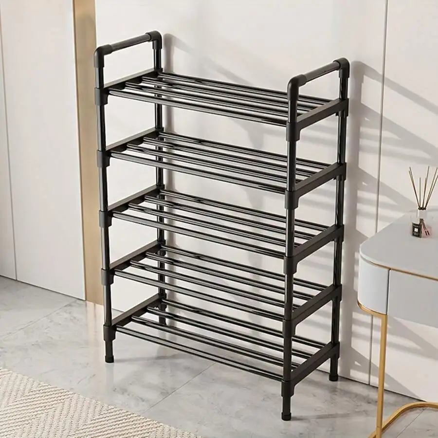 1 Multi-Layer Simple Shoe Rack, Multifunctional Large-Capacity Storage Rack, Easy To Load And Unload, Save Space, Home Organization Shoes And Boots Storage Sundries, Suitable For Corridors, Closets, Living Rooms, Bedrooms