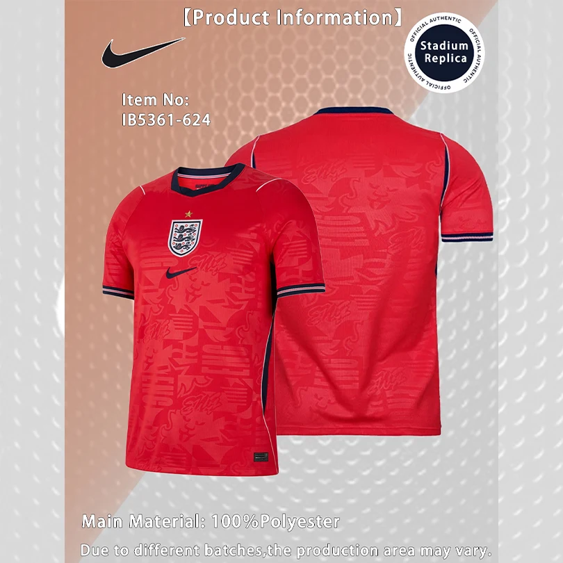 

26 nat jerseyNike Dri-FIT Unisex 2026 World Cup England Away Fan Version Quick-Dry Soccer Jersey Short Sleeve T-Shirt IB5361-624