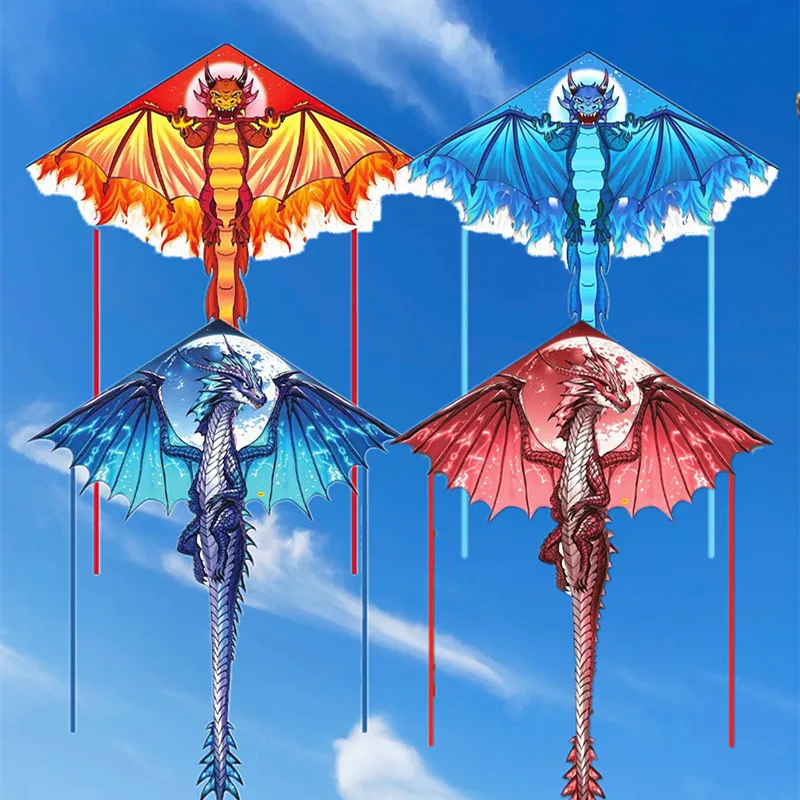 ว่าวมังกรสำหรับเด็ก ว่าวเดลต้า ผ้าไนลอน ว่าวมืออาชีพ สายว่าวสำหรับลม ของเล่นกลางแจ้ง ว่าวรูปปลา โคอินโอบอริ ปาปาโลเตส