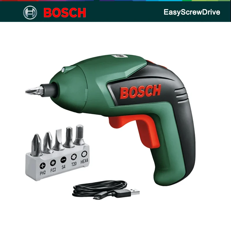 

Bosch Easy Screw Drive Бытовой аккумуляторный электрический шуруповерт USB Аккумуляторная дрель Светодиод 4,5 Нм Максимальный крутящий момент Bosch Электроинструменты