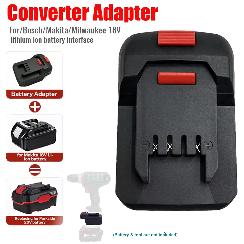 

НОВЫЙ адаптер/преобразователь для литий-ионного аккумулятора Milwaukee/Bosch/Makita 18 В в адаптер для литий-ионных инструментов Lidl Parkside X20V, адаптер для электроинструмента