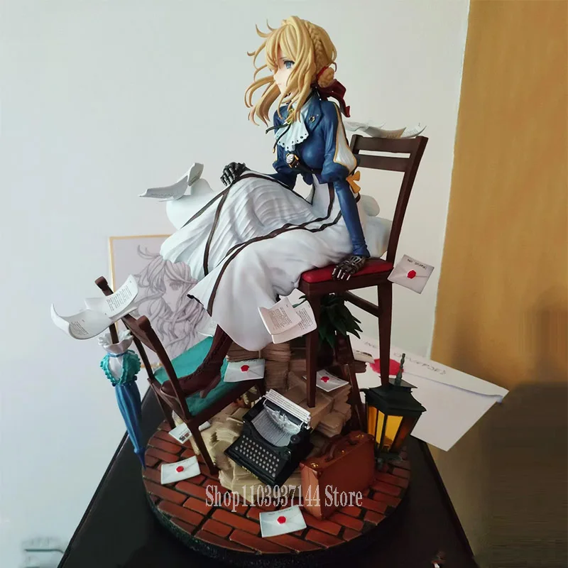 27.5cm Cartoon Acrylic Anime Figures Decoration Toys Violet Evergarden Action Figure Gk Model PVC Collectible Doll Ornament Gift