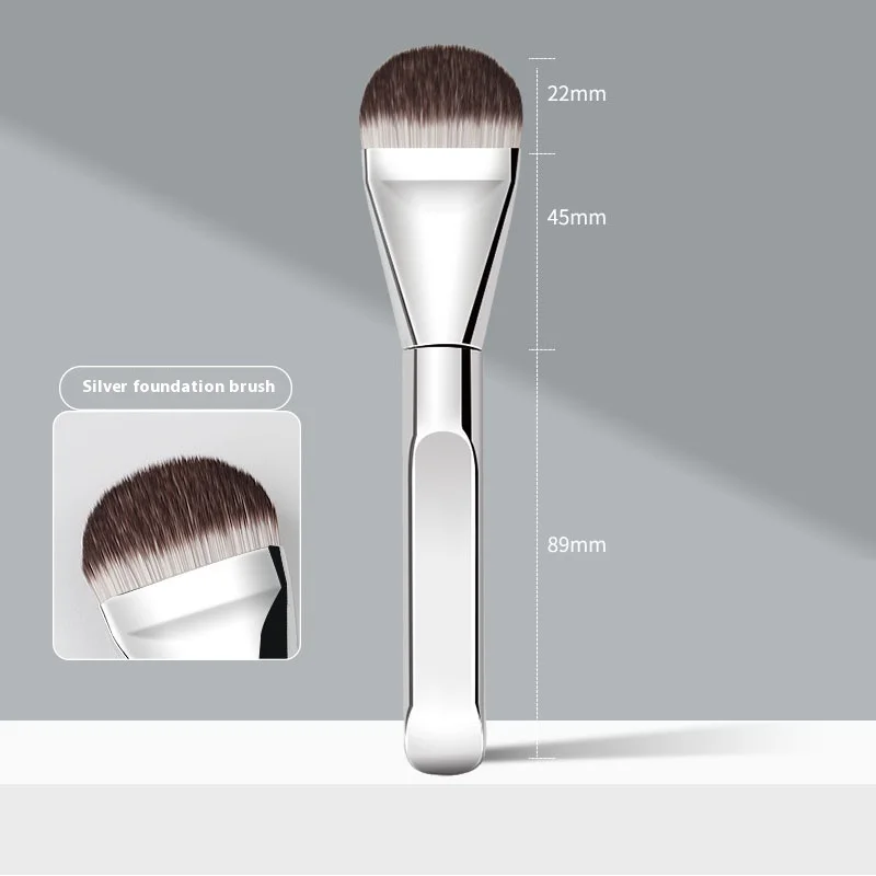 New Tongue Type Foundation Brush Ultra Thin Seamless Makeup Flat Head Brush Irregular Fan Beauty Tool Health Makeup Brushes