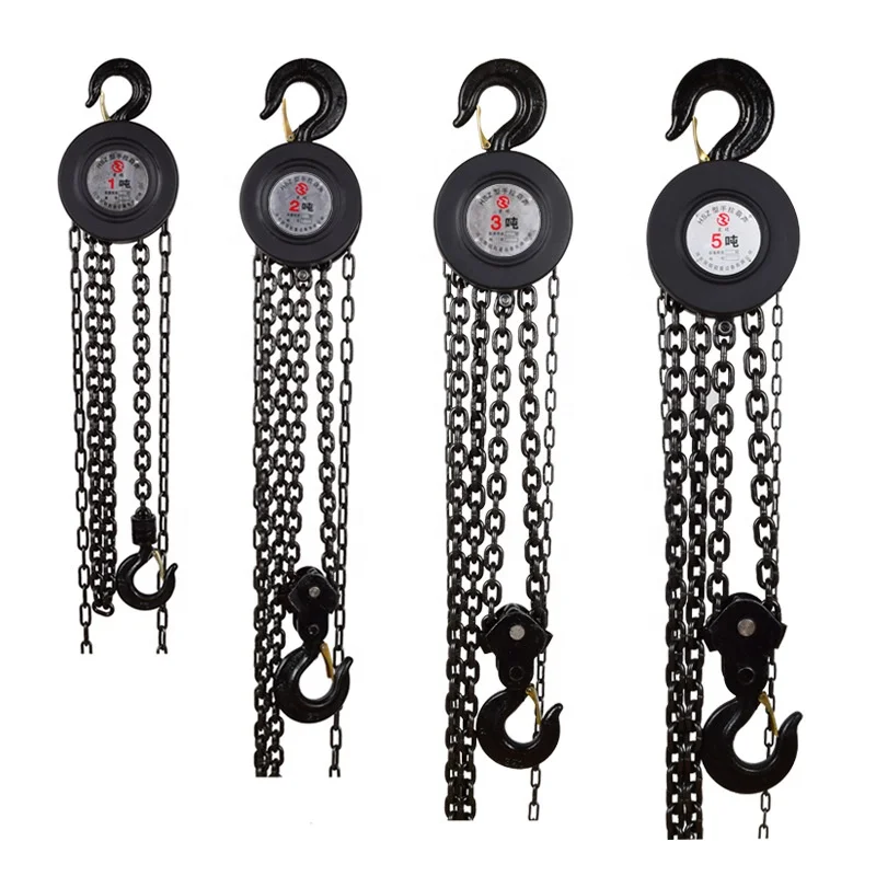 HSZ type chain block 0.5t 1t 2t 3t 5t 10t manual hand chain hoist for factory and warehouse