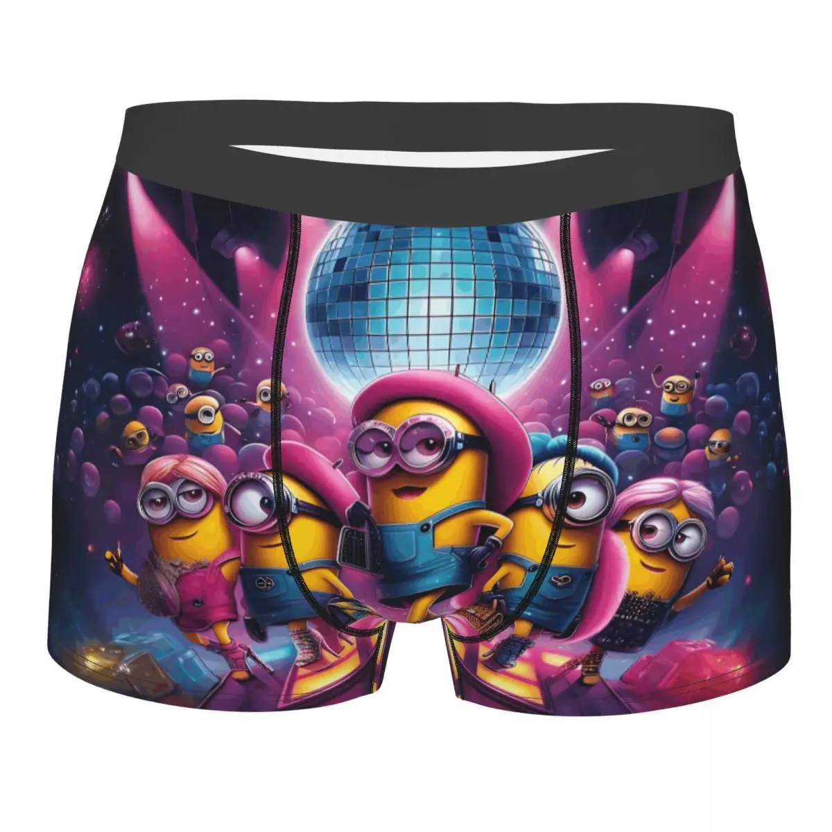 

Custom Minions Anime Underwear Male Printed Kawaii Cartoon Film Boxer Shorts Panties Briefs Soft Underpants