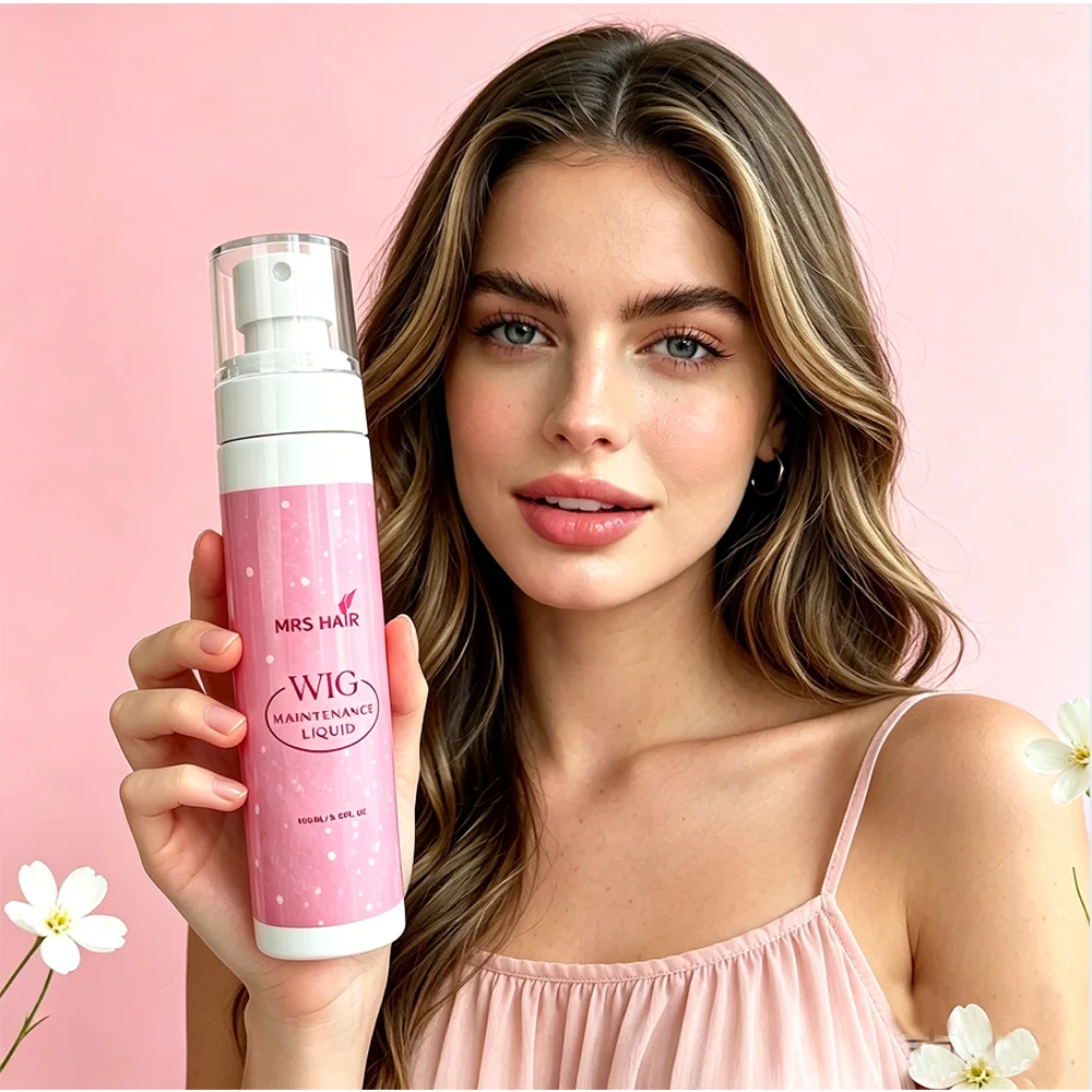 

100ml Wig Care Spray Anti-Frizz Smoothing Anti-Tangle Protection Anti-Static Conditioner for Wig Hair 1/2/3pcs Pack