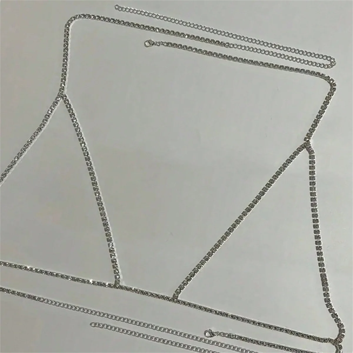 الشاطئ مثير الصدرية سلسلة المرأة الجوف حجر الراين الصدر سلسلة حفلة فاخرة تألق كريستال بيكيني الجسم سلسلة مجوهرات اكسسوارات