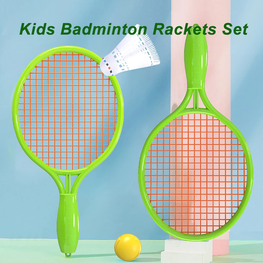 

Kids Badminton Rackets Set Children Tennis Racquets Toy With Balls For Boys Girls Birthday Xmas Gifts