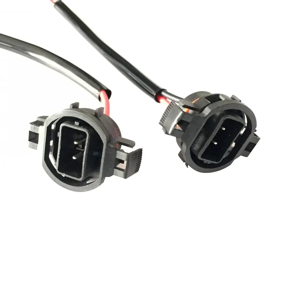 2 Pieces H11 (or H8/880/881) to H16 (or 5202/ PSX24W) Wiring Pigtail Conversion Harness Connector Wire Adapter Socket Plug Cable