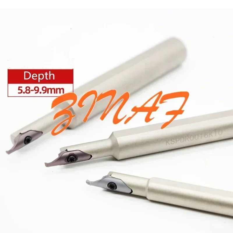 KSPDR KSPDR0012H10 KSPDR0016K10 KSPDR0020M10 Small Inner Hole End Face Grooving Cutter Bar Using SPDR100/150/200/250/300 inserts