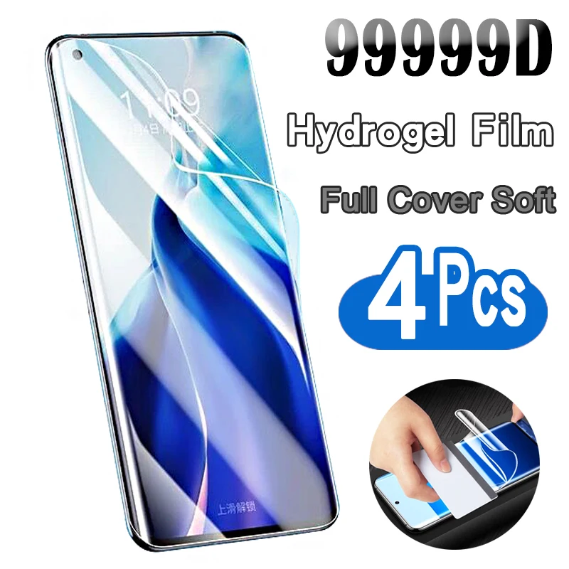 

4Pcs Soft Hydrogel Film For Xiaomi Mi 10 10S 10T 11T 11 Ultra 12 Lite 12X 12S 12T 13 Pro Screen Protector Full Cover Not Glass