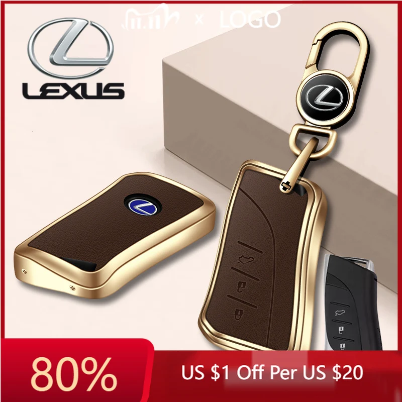 

2026 Hot Interior Stickers Leather Car Key Case Cover Shell Fob For Lexus NX ES UX US RC LX GX IS RX 200 250h 350h LS 450h 260h