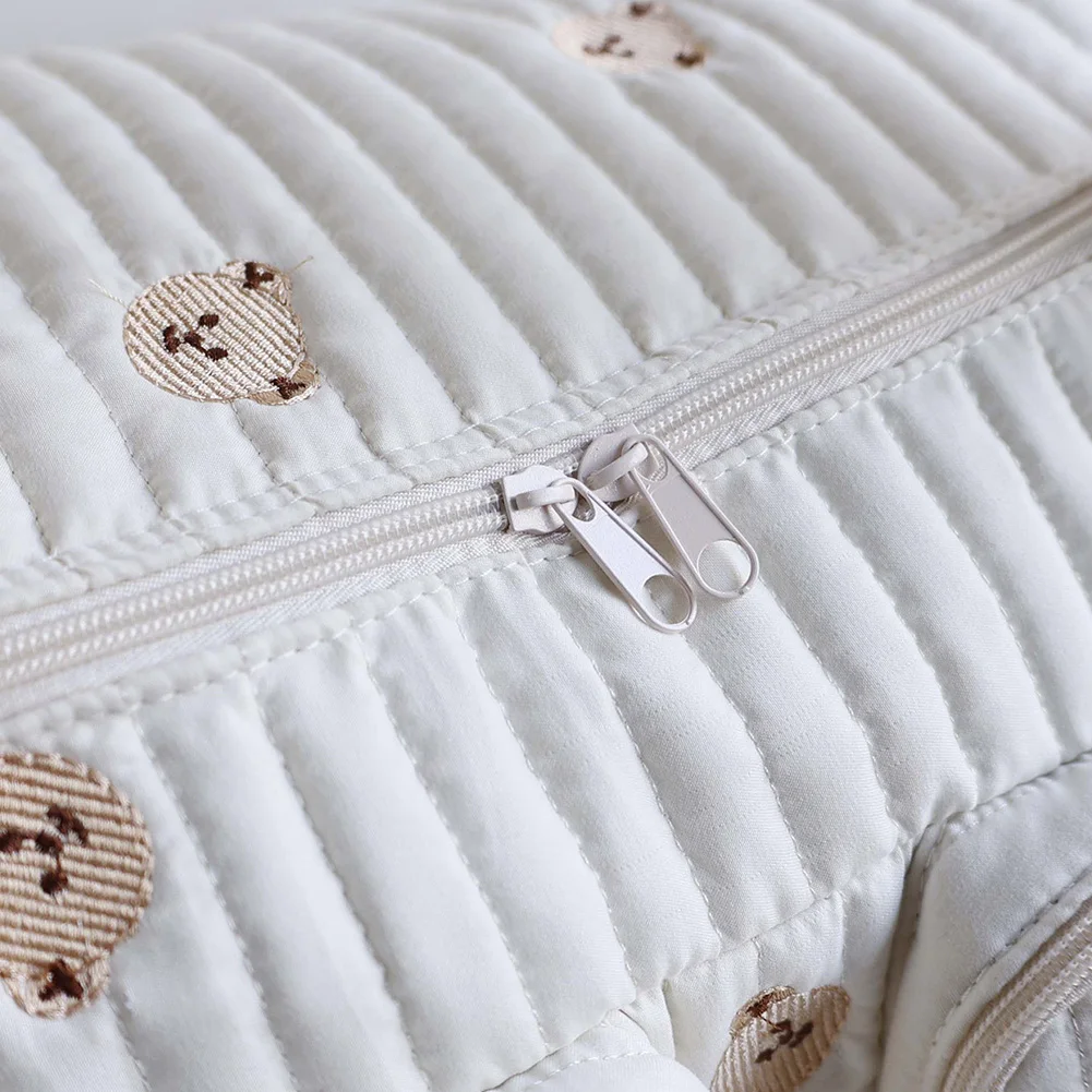 حقيبة حفاضات الطفل المبطنة، حقيبة الأم الكبيرة، حقيبة واق من المطر اللطيفة للنساء (الدب) #2