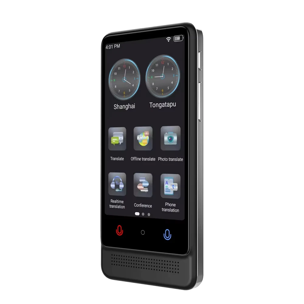 Two-Way Smart Voice Translator Device High Accuracy Offline Language Translation IPS Touchscreen Simultaneous Interpretation