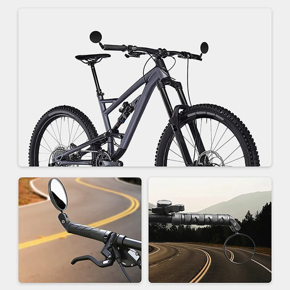 

1Pair Rotatable Bike Rearview Mirror Adjustable Mountain Road Bike Mirror Handlebar Cycling Supplies Cycling Accessories