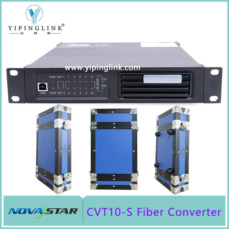 

Hot Sale Novastar CVT10-S Fiber Converter Video Processor With Flight Case For LED Digital Display