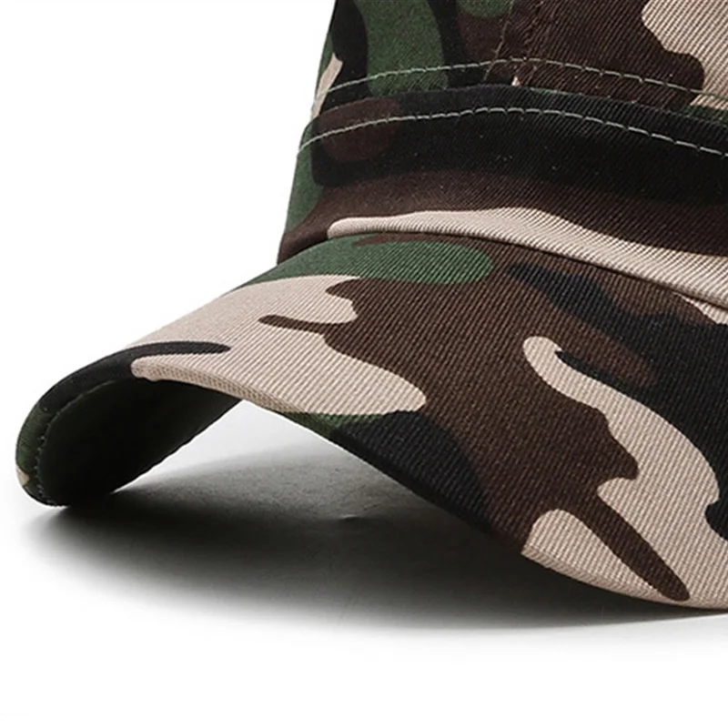 Men Camouflage Hats Vintage Flat Top Hat Baseball Caps Classical Soldier Cap Mens Outdoor Sport Caps Adult Sunscreen Hats