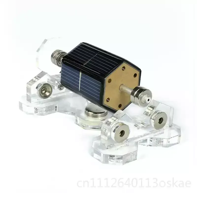 Creative Maglev Solar Motor Ornament Scientific Gift Unique Desktop Maglev Train Model Sun-Energy Powered Decor