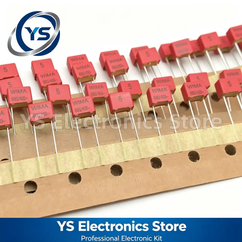 10-100pcs WIMA FKP2 RED 400V680PF 400V 0.00068UF 680PF 681 400V681 5mm Film Capacitor Hi-Fi Audio Capacitors NEW and Original