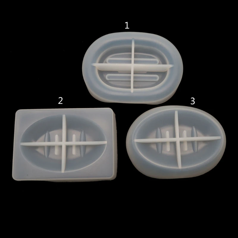 Silicone Soap Dish Molds Oval Drain Soap Box Mold Resin Soap Tray Mold