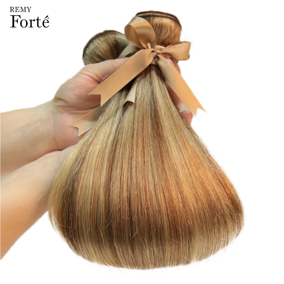 Ombre Remy P8/22 P27/613 P6/22 Bündel brasilia nische Haarwebart 10-24 Zoll gerade Echthaar verlängerung blonde Haarweb bündel