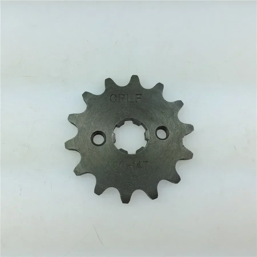 Motorcycle 420 small sprocket -14 tooth before small flywheel Material Cast iron  Universal
