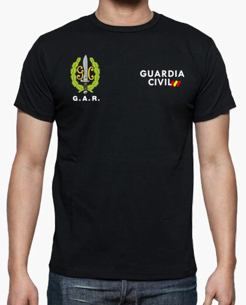 España Guardia Civil G.A.R. Operaciones Especiales Men T-Shirt Short Sleeve Casual 100% Cotton O-Neck Summer Tees