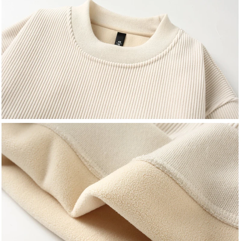 Men's Streetwear Casual Knit Sweater Pullover Spring Autumn Fashion Male Men's Jumpers Sweat-shirt Men Clothing Solid Color