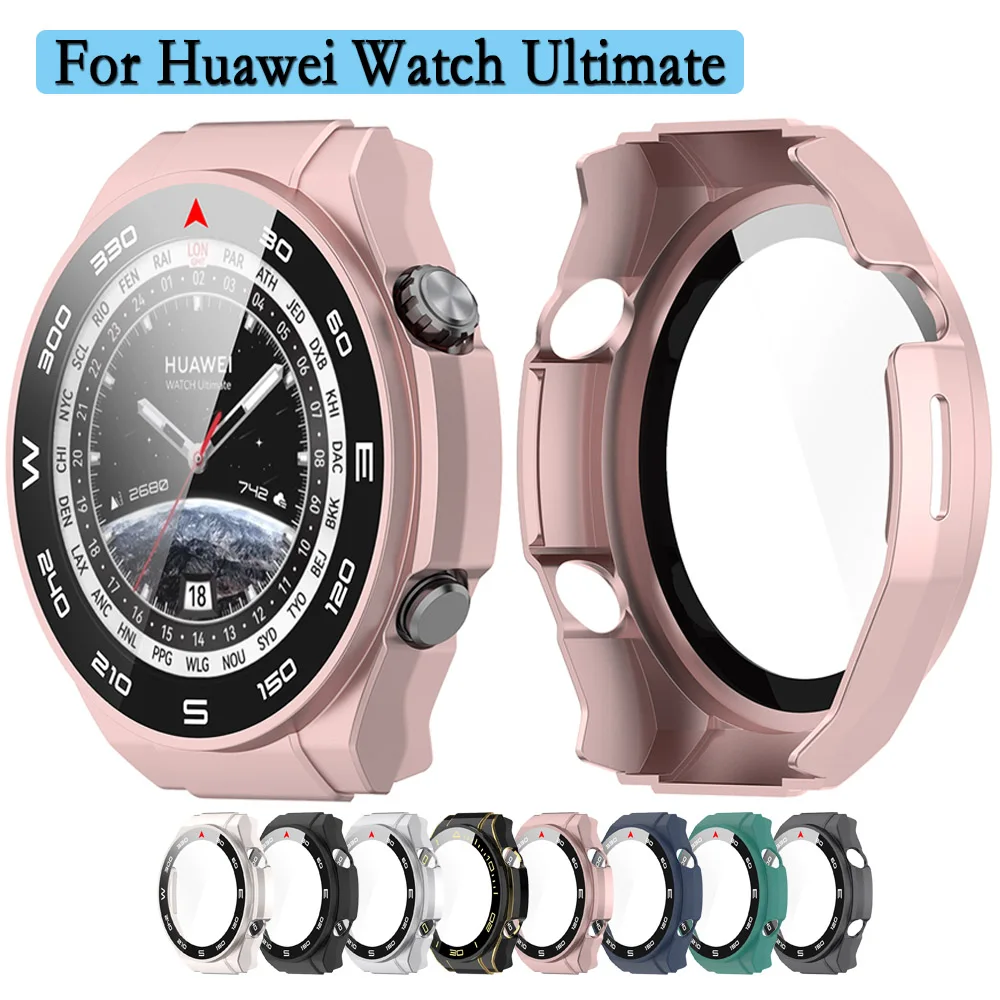 

Для Huawei Watch Ultimate 2-в-1 чехол для часов + твердый чехол из закаленного стекла с защитной пленкой для экрана ПК Защитная пленка для часов