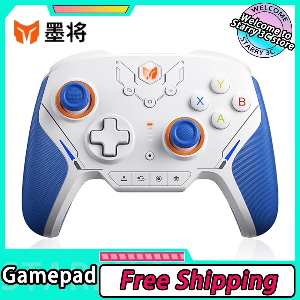 

BIGBIG WON Velociraptor2 Gamepad Three Mode RGB ALPS NearLink Low Delay 1000mAh FPS Gamepads Support WIN10 / NS / iOs / Android