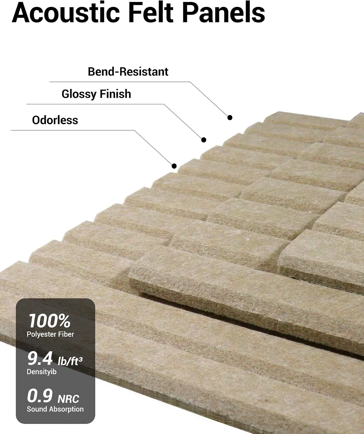 12pcs Large Corcho Pared Acoustic Cork Tiles Wall Panel Soundproof Felt Pin Note Bulletin Board Tiles for Wall Home Decorative view 6