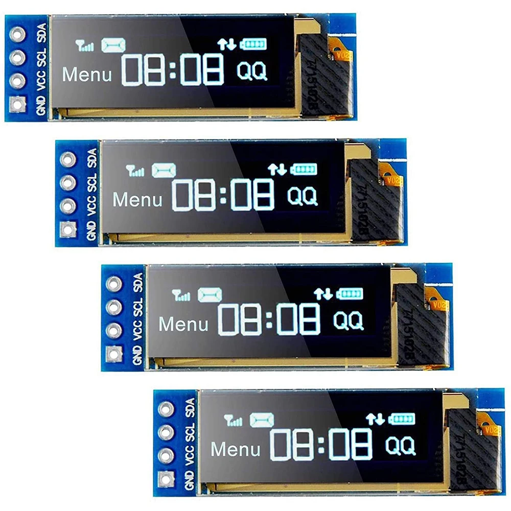 2/4pcs I2C OLED Display Module 0.91