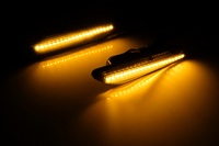 Dynamic LED Indicator Side Repeater Light Amber For Alfa Romeo 156 147 937 Delta