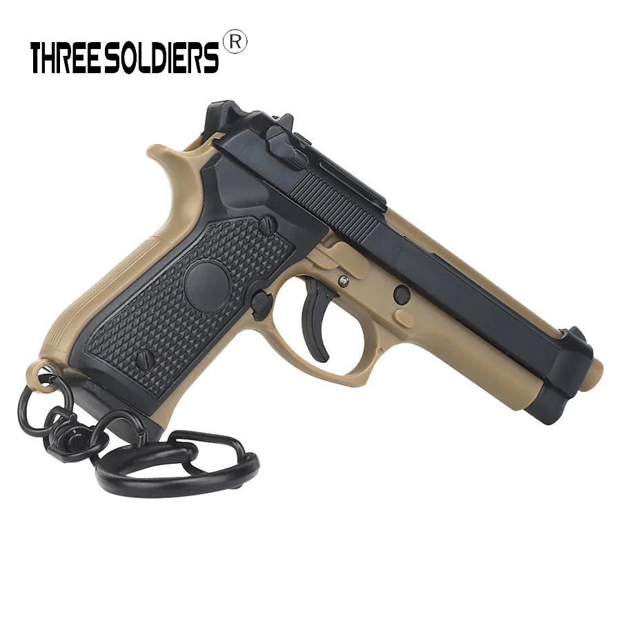 1:4 Mini M92 Metal Toy Gun Model Alloy Keychain Detachable Look Real Collection Color Impressive Birthday Gifts For Boys Adult