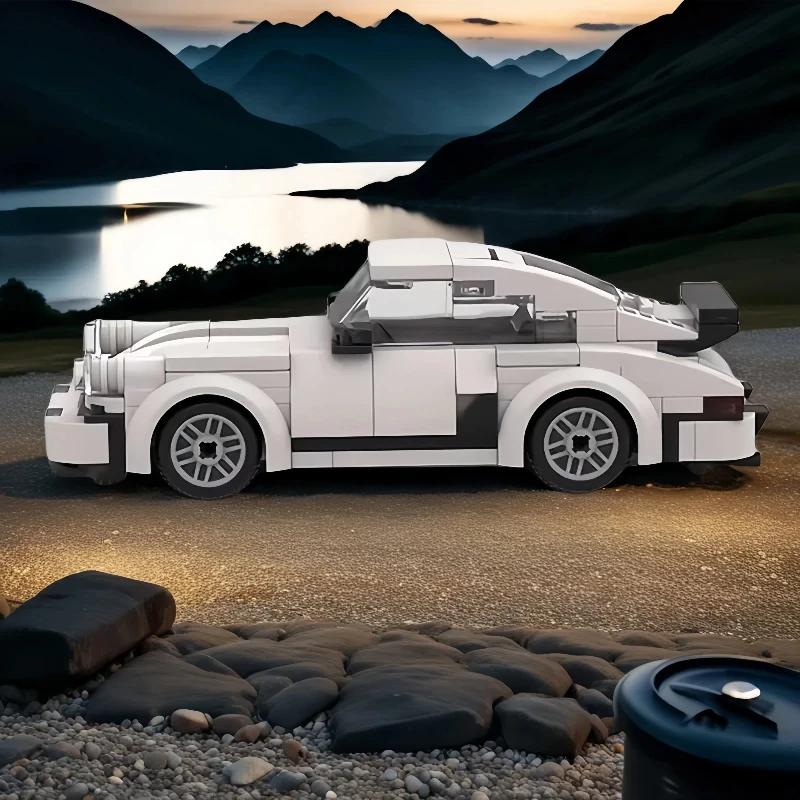 Set di blocchi per auto da corsa, auto a otto griglie. Adatto per età 6 anni in su. Realizzato in materiale ABS. La scelta perfetta per la casa