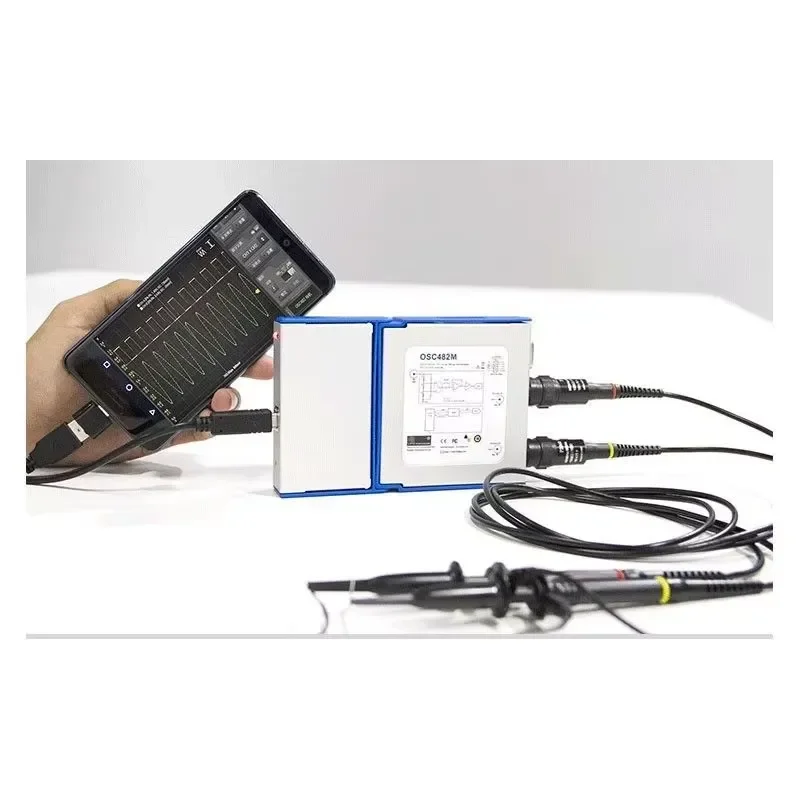 Portable USB Digital Oscilloscope 482 with Signal Generator Dual Channel Logic for Electronics Testing and Debugging