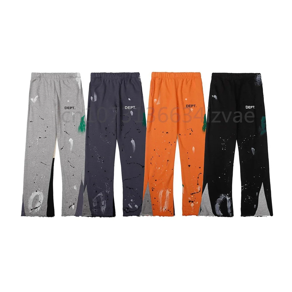 Dept Fashion Brand Print Letter Sweatpants Loose Casual Sports Pants for Men and Women