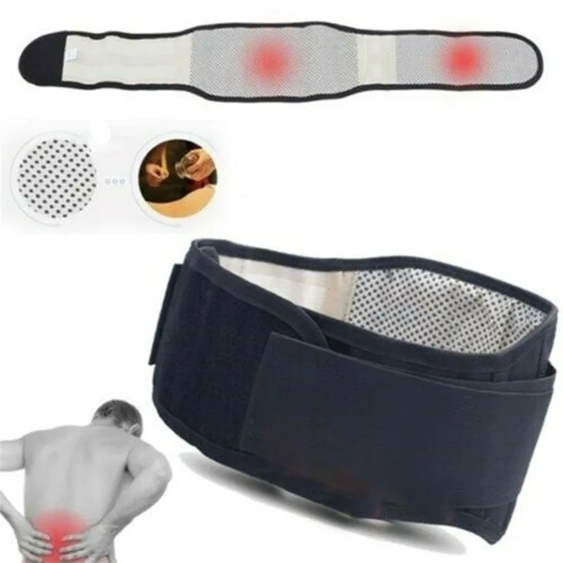 Adjustable Tourmaline Magnetic Back Support Belt Self Heating Lumbar Brace Massage Band Health Care Waist Protector