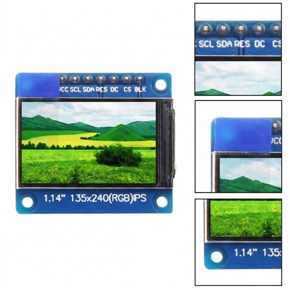 IPS Display Module 1.14 inch with 135x240 Resolution 360 Degree Viewing For SPI Communication Built for Long-Term Reliability