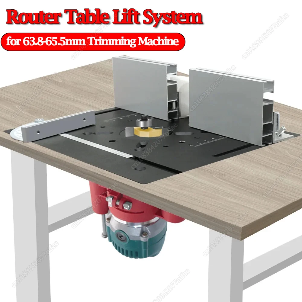 Router Table Lift System -Precision Router Lift -Durable Router Plate Insert - for Quick, Accurate, Reliable & Repeatable Setups