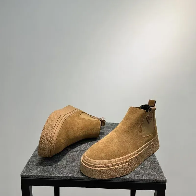 Men's Medieval Retro High Quality Fashion Casual High Top Shoes Flat Heel Casual Elegant Ankle Boots Cosplay Footwear 5